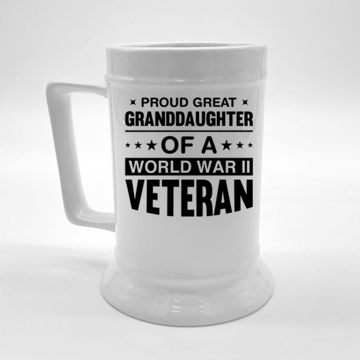 Proud Granddaughter Of A World War II Veteran Beer Stein