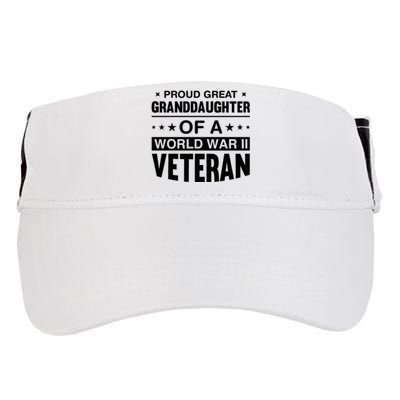 Proud Granddaughter Of A World War II Veteran Adult Drive Performance Visor