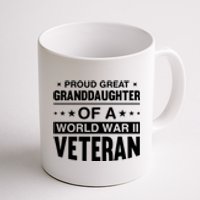 Proud Granddaughter Of A World War II Veteran Coffee Mug