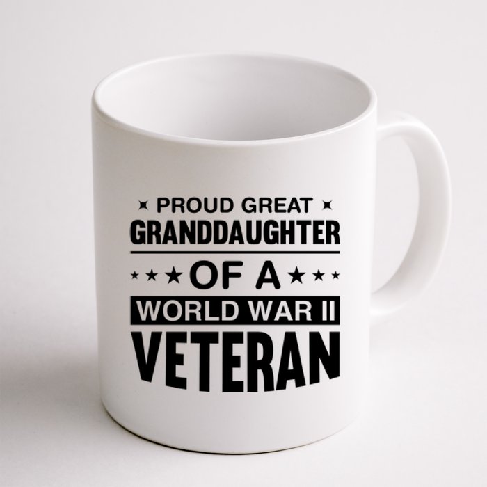 Proud Granddaughter Of A World War II Veteran Coffee Mug