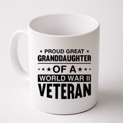 Proud Granddaughter Of A World War II Veteran Coffee Mug