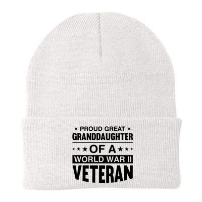 Proud Granddaughter Of A World War II Veteran Knit Cap Winter Beanie