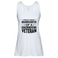 Proud Granddaughter Of A World War II Veteran Ladies Essential Flowy Tank