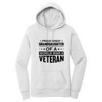 Proud Granddaughter Of A World War II Veteran Women's Pullover Hoodie