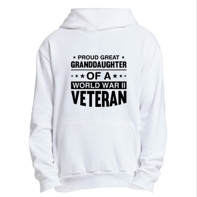 Proud Granddaughter Of A World War II Veteran Urban Pullover Hoodie