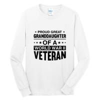 Proud Granddaughter Of A World War II Veteran Tall Long Sleeve T-Shirt