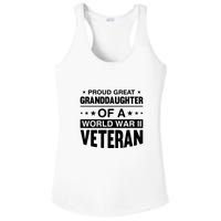 Proud Granddaughter Of A World War II Veteran Ladies PosiCharge Competitor Racerback Tank