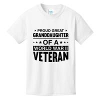 Proud Granddaughter Of A World War II Veteran Kids T-Shirt