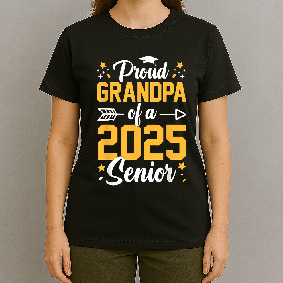 Proud Grandpa Of A 2025 Senior 2025 Class Of 2025 Graduation T-Shirt