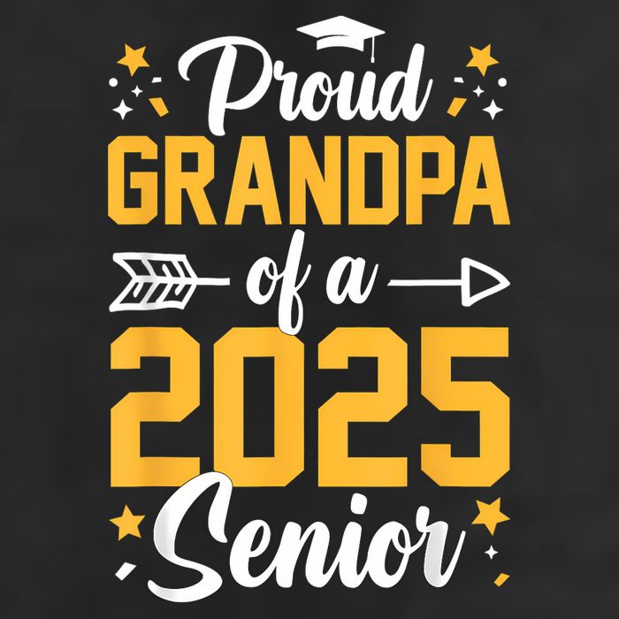Proud Grandpa Of A 2025 Senior 2025 Class Of 2025 Graduation Golf Towel