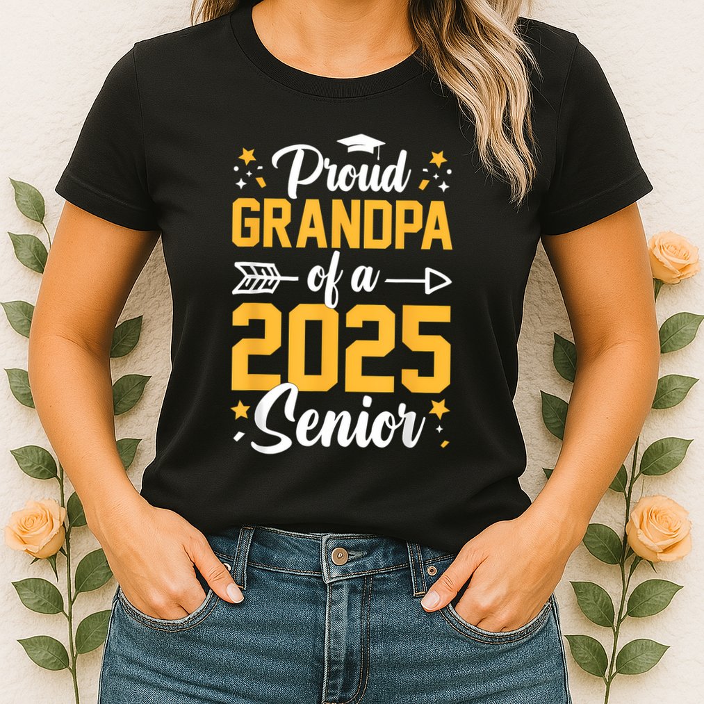 Proud Grandpa Of A 2025 Senior 2025 Class Of 2025 Graduation Womens T-Shirt