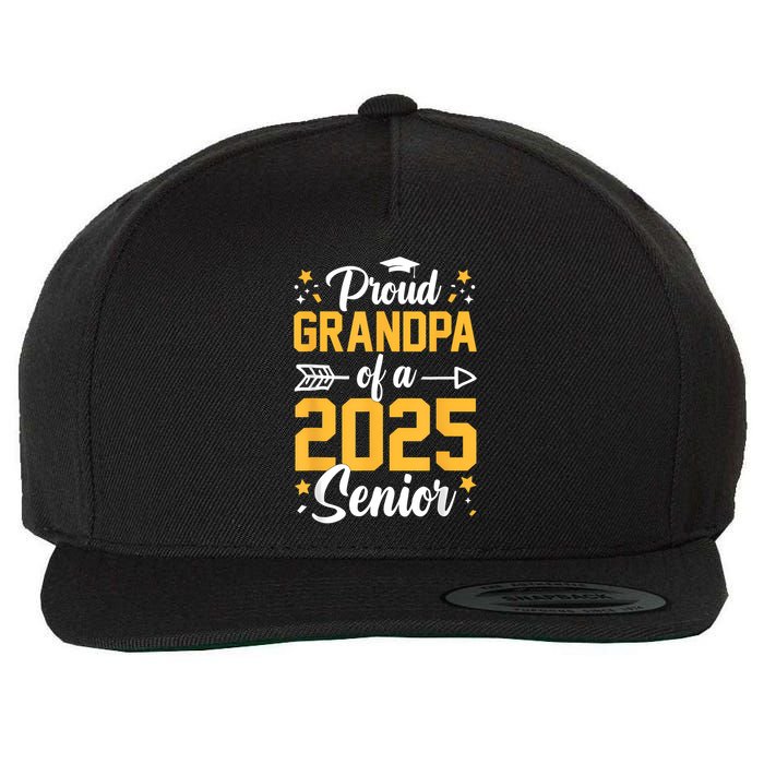 Proud Grandpa Of A 2025 Senior 2025 Class Of 2025 Graduation Wool Snapback Cap