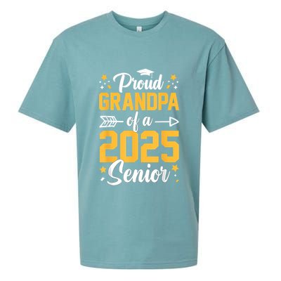 Proud Grandpa Of A 2025 Senior 2025 Class Of 2025 Graduation Sueded Cloud Jersey T-Shirt