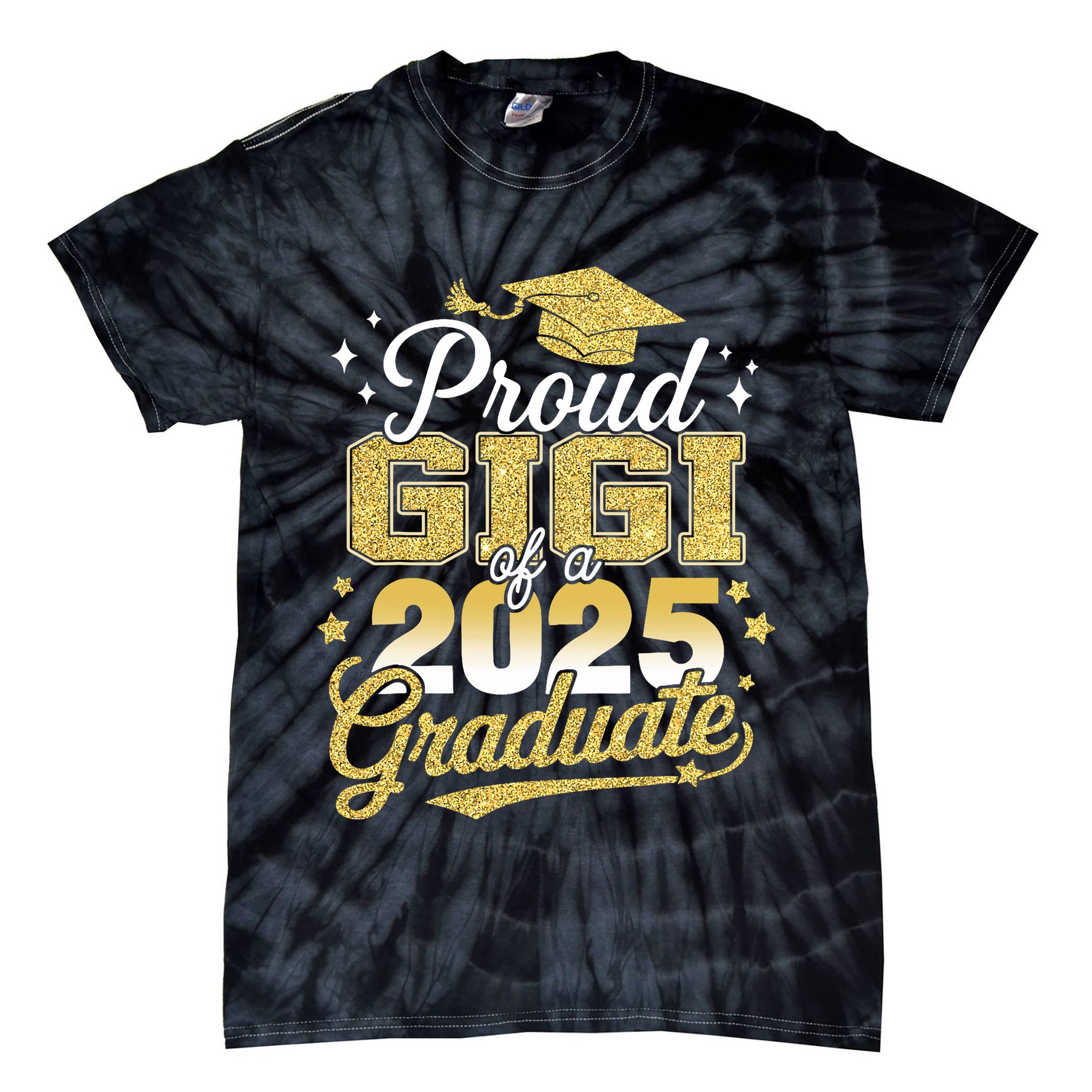 Proud Gigi Of A Class Of 2025 Graduate Senior Graduation  Tie-Dye T-Shirt