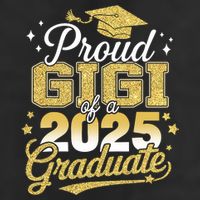 Proud Gigi Of A Class Of 2025 Graduate Senior Graduation  Golf Towel