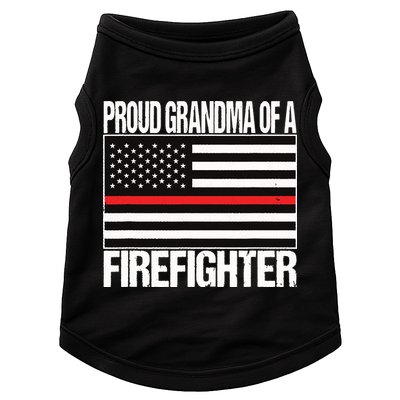 Proud Grandma Of A Firefighter Shirt Fireman Doggie Tank