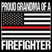 Proud Grandma Of A Firefighter Shirt Fireman Cooling Performance Crew T-Shirt