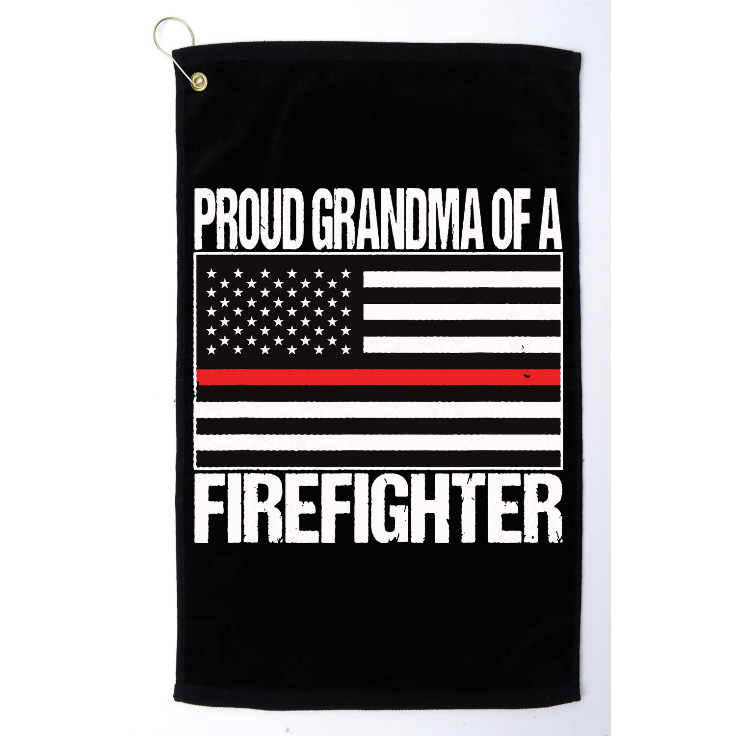 Proud Grandma Of A Firefighter Shirt Fireman Golf Towel