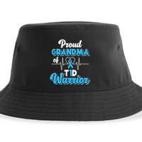 Proud Grandma Of A T1D Warrior Diabetic Diabetes Awareness Sustainable Bucket Hat
