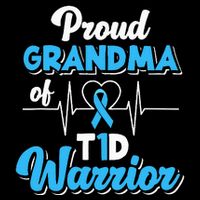 Proud Grandma Of A T1D Warrior Diabetic Diabetes Awareness Sustainable Bucket Hat