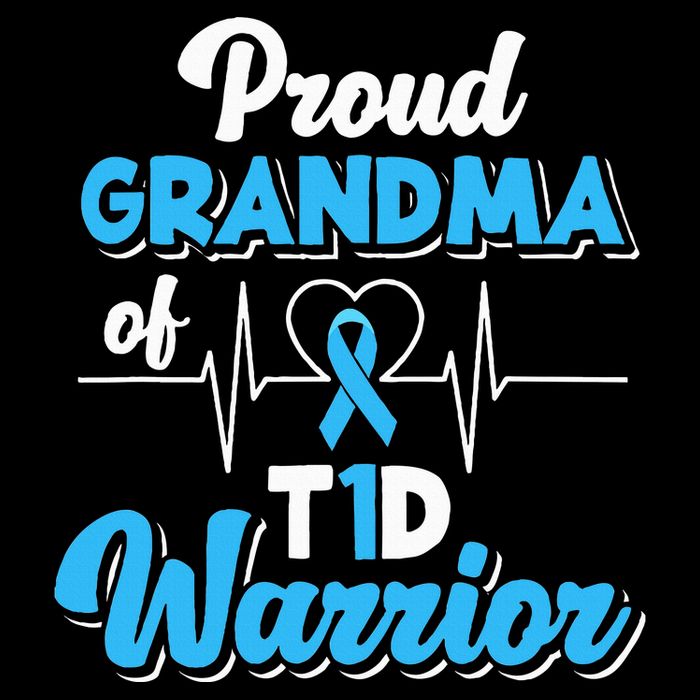 Proud Grandma Of A T1D Warrior Diabetic Diabetes Awareness Sustainable Bucket Hat