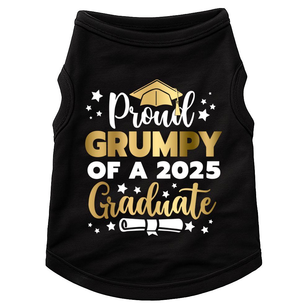 Proud Grumpy Of A 2025 Graduate Grumpy Senior 2025 Great Gift Doggie Tank