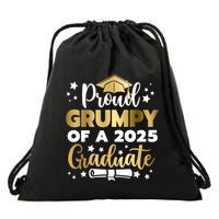 Proud Grumpy Of A 2025 Graduate Grumpy Senior 2025 Great Gift Drawstring Bag