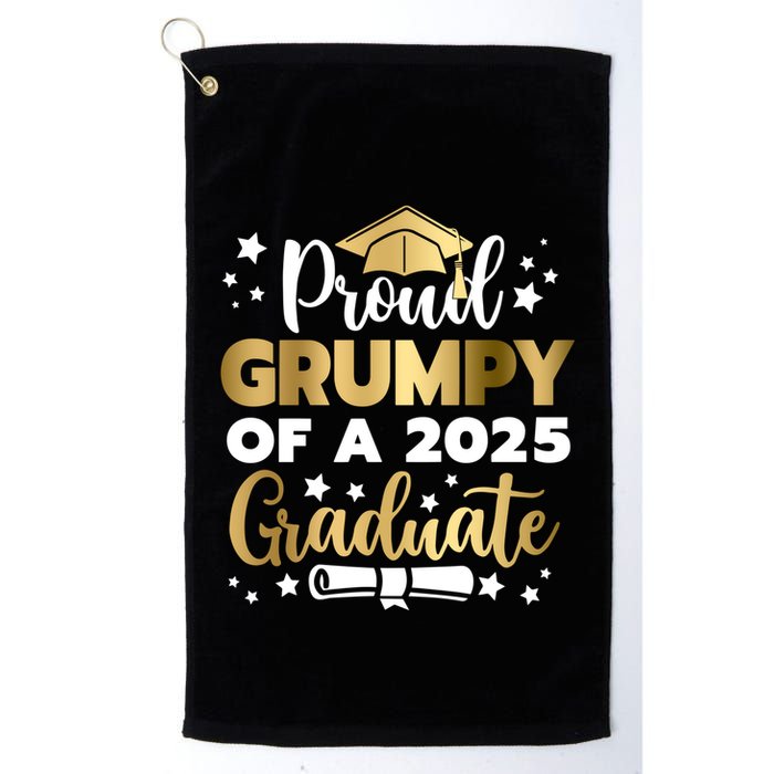 Proud Grumpy Of A 2025 Graduate Grumpy Senior 2025 Great Gift Golf Towel