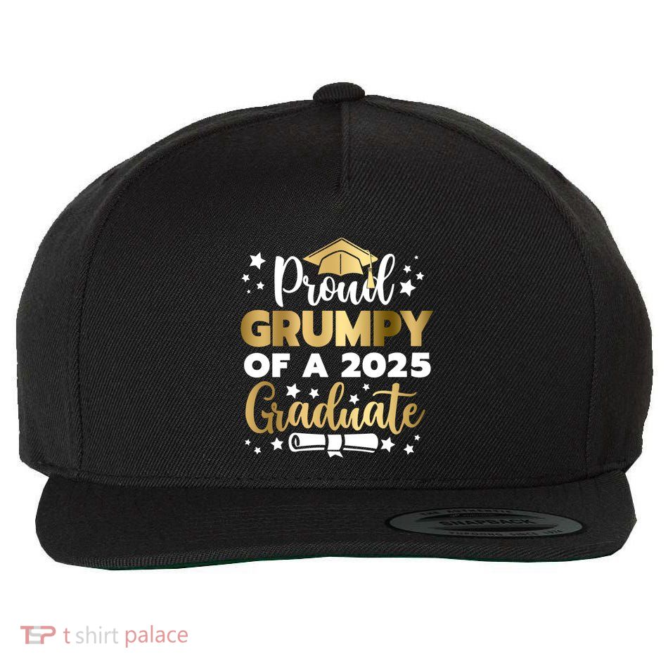 Proud Grumpy Of A 2025 Graduate Grumpy Senior 2025 Great Gift Wool Snapback Cap