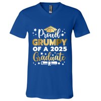 Proud Grumpy Of A 2025 Graduate Grumpy Senior 2025 Great Gift V-Neck T-Shirt