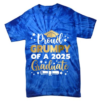 Proud Grumpy Of A 2025 Graduate Grumpy Senior 2025 Great Gift Tie-Dye T-Shirt