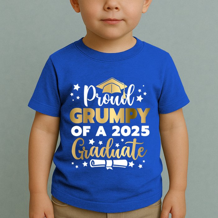 Proud Grumpy Of A 2025 Graduate Grumpy Senior 2025 Great Gift Toddler T-Shirt