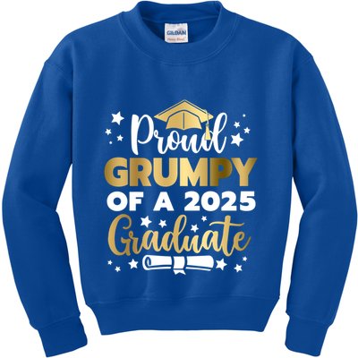 Proud Grumpy Of A 2025 Graduate Grumpy Senior 2025 Great Gift Kids Sweatshirt
