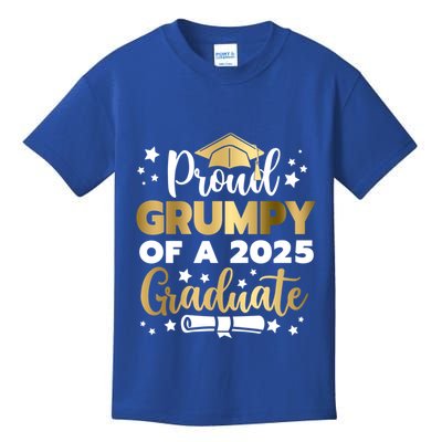 Proud Grumpy Of A 2025 Graduate Grumpy Senior 2025 Great Gift Kids T-Shirt