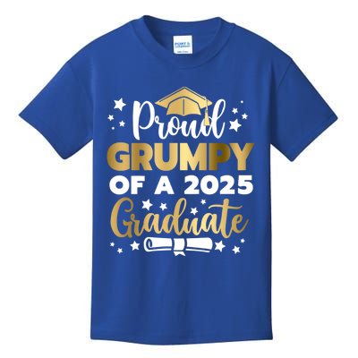 Proud Grumpy Of A 2025 Graduate Grumpy Senior 2025 Great Gift Kids T-Shirt