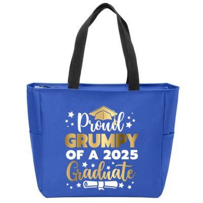 Proud Grumpy Of A 2025 Graduate Grumpy Senior 2025 Great Gift Zip Tote Bag