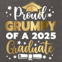 Proud Grumpy Of A 2025 Graduate Grumpy Senior 2025 Great Gift Cotton Canvas Backpack