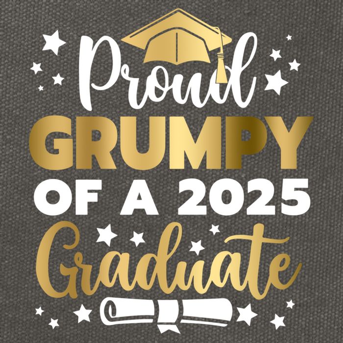 Proud Grumpy Of A 2025 Graduate Grumpy Senior 2025 Great Gift Cotton Canvas Backpack