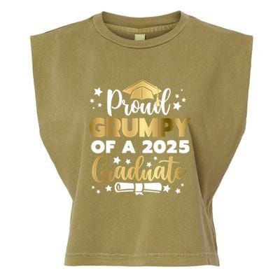 Proud Grumpy Of A 2025 Graduate Grumpy Senior 2025 Great Gift Garment-Dyed Women's Muscle Tee
