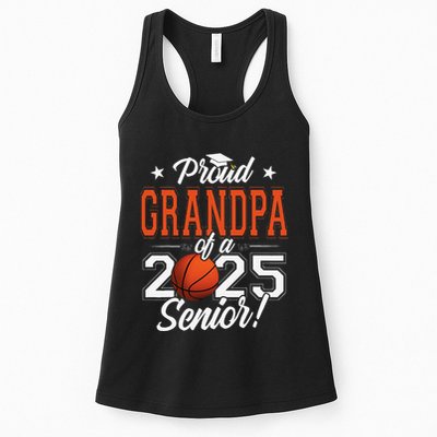 Proud Grandpa Of A 2025 Senior Graduate Basketball Womens Tank Top