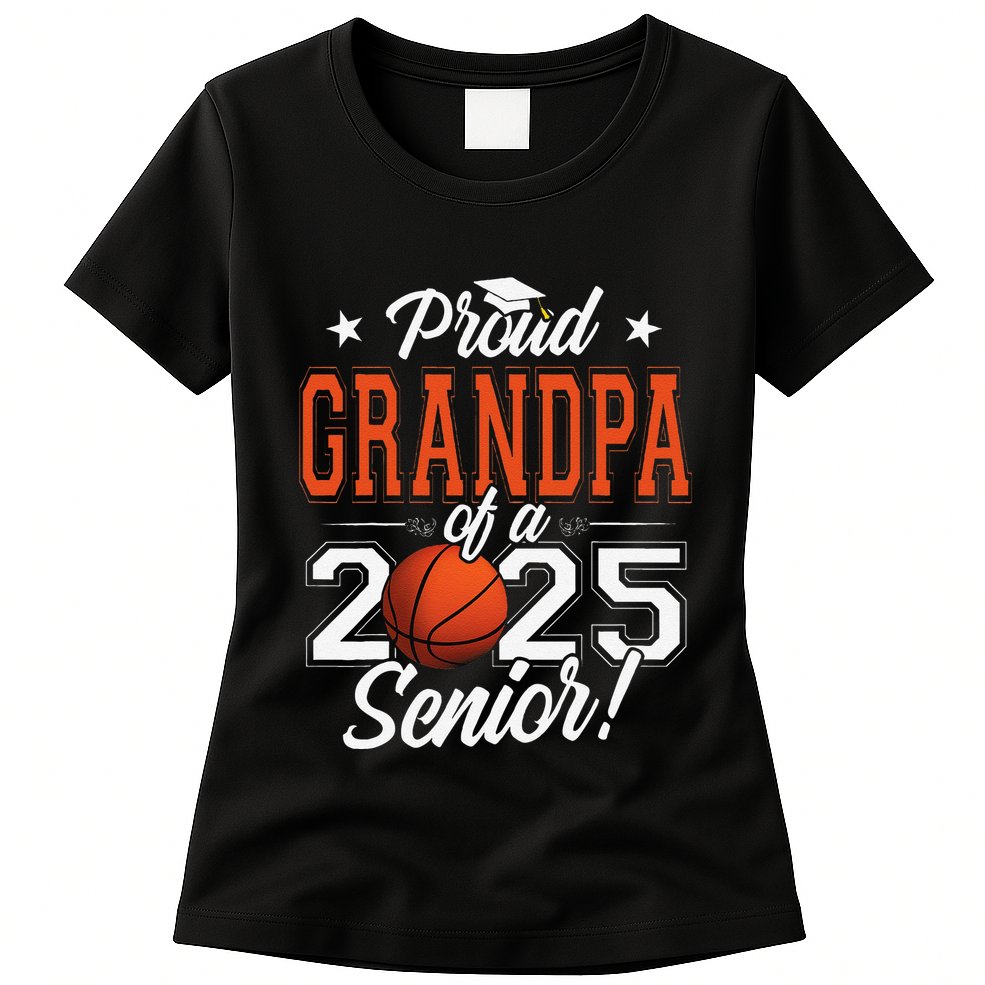 Proud Grandpa Of A 2025 Senior Graduate Basketball Womens T-Shirt