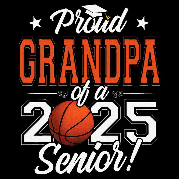 Proud Grandpa Of A 2025 Senior Graduate Basketball Zip Tote Bag