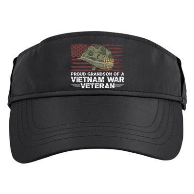 Proud Grandson Of A Vietnam War Veteran Adult Drive Performance Visor