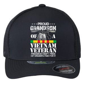 Proud Grandson Of A Vietnam Veteran Costume For Boys Cute Gift Flexfit Unipanel Trucker Cap