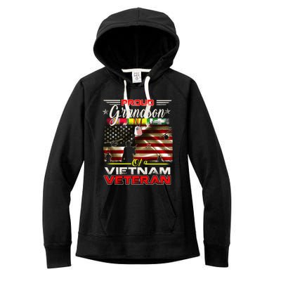 Proud Grandson Of Vietnam Veteran Gift For Boys Cute Gift Women's Fleece Hoodie