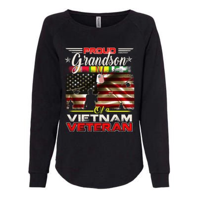 Proud Grandson Of Vietnam Veteran Gift For Boys Cute Gift Womens California Wash Sweatshirt