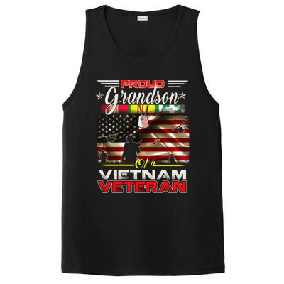 Proud Grandson Of Vietnam Veteran Gift For Boys Cute Gift PosiCharge Competitor Tank