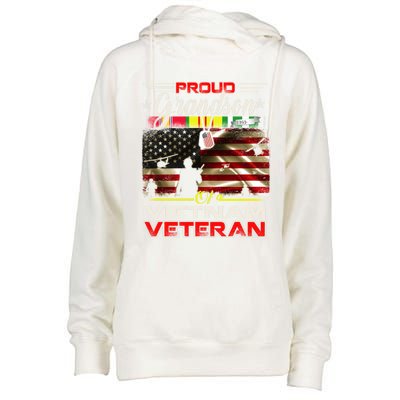 Proud Grandson Of Vietnam Veteran Gift For Boys Cute Gift Womens Funnel Neck Pullover Hood