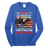 Proud Grandson Of Vietnam Veteran Gift For Boys Cute Gift Long Sleeve Shirt