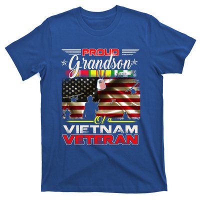 Proud Grandson Of Vietnam Veteran Gift For Boys Cute Gift T-Shirt